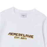 25SS FLAME LOGO SHORT CROP SLEEVE T-SHIRT WHITE