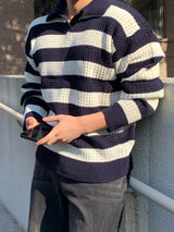 Flow collar knitwear
