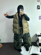 オーバービッグカーゴミリタリーバルーンパンツ🖤💚2カラー