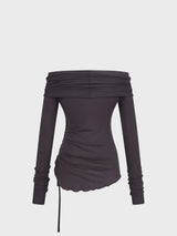 Two-way Strap Top_Charcoal