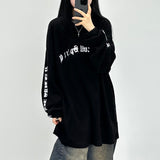 waffle lettering long sleeve