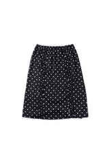 Dot frill skirt_black
