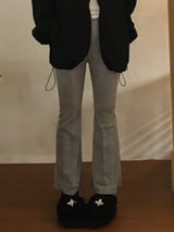 グレーブーツカットパンツ (1color)