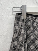 CHECK CHIFFON MINI SKIRT (4C)