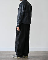 MP WASHED CURVED PANTS BK