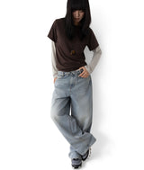 Tendi Fold-Over Wide Jeans