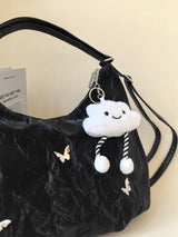 Cloud Doll Keyring Included Buttefly Plated Ribbon Balletcore bag