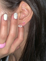 Pastel doodle piercing (White)