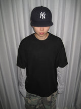 レイヤード ダブルスリーブ ロングスリーブ Tシャツ(3c)
