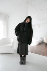 melange triangle scarf(4colors)