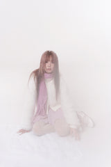 ミニリボンマフラー (pink)