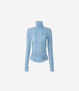 Newalrin Winter Pin tuck See-Through Top