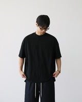 BT スリットオーバーフィットハーフTシャツ ブラック