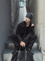 Camper Rivet Crop Cotton Jacket