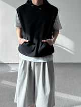SIO two tuck bermuda sweat pants