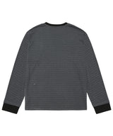 シンボルロゴストライプTシャツ チャコール