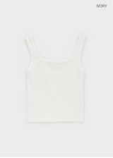 [B-BASIC] Standard Wide Square Neck Sleeveless (2 SIZE)