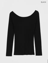 [MADE] ブシケテンセルオフショルダーロングスリーブTシャツテンセル70%
