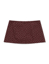 ピグメント スター ミニスカート(BURGUNDY)