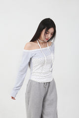 レースミニスターTシャツ_ホワイト