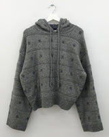 ウェズリースノーフーデッドニット (3color)