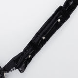 Knotted Micro Padding Bag (Glossy-Black)