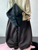 Hooky Balloon Fleece Wide Balloon Long Pant 🖤🤎 3 COLOR