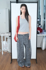 Basic Ribbed Sleeveless (Gray)