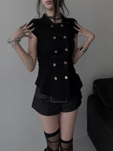 two-button geek chic shirt
