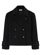 PJ Pea Coat In Black
