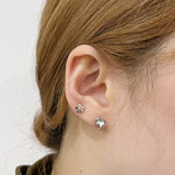[SET] Aurora Butterfly Ribbon Piercing