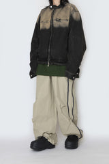 Gradation denim jacket