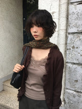 シャープリー レース スリーブレス (6color)