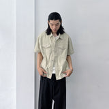 Light Sand Double Pocket Shirt