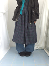 ビンテージモリチェッカードドレス