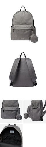 24FW BASIC LOGO SIMPLE COTTON BACKPACK LIGHT KHAKI