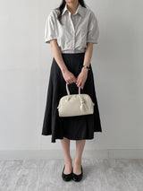 Zico Nylon Pintuck Midi Skirt