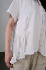 unbalance pleats T (2c)