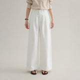 loose-fit high-waisted straight denim pants