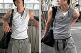 Layered Henley Tank Top