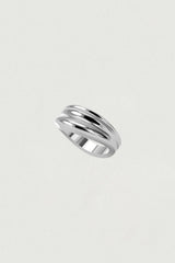 [925SILVER] DRAPE WAVE FRILL RING
