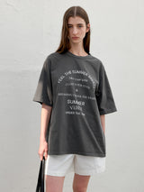 (T-7044)ビンテージタイムボクシーTシャツ