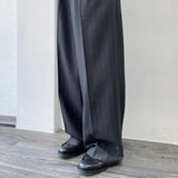 Pressed-Crease Wide-Leg Trousers