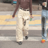 Fire Rose Cargo Pants Beige