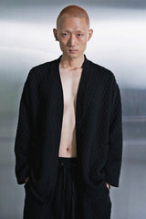 VINTAGE DIA-QUILTING HERITAGE CARDIGAN (Black)