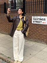 [MADE] Blending leather jacket