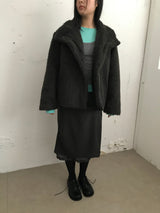 Le Hairi Half-Neck Quilted Coat (2 Colors)