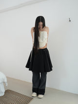 BRAID TIE SKIRT & TOP (CREAM)