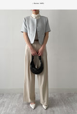 [Summer ver.] Launer Pocket Two-Tuck Wide Slacks