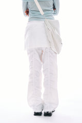 Parkaring layered shirring pants